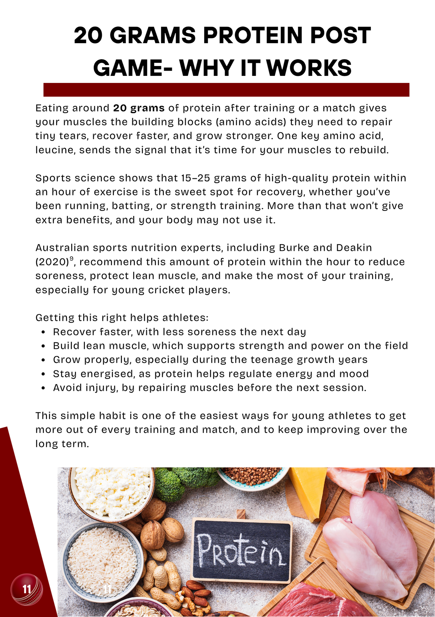 Junior Cricker's Nutrition Guide