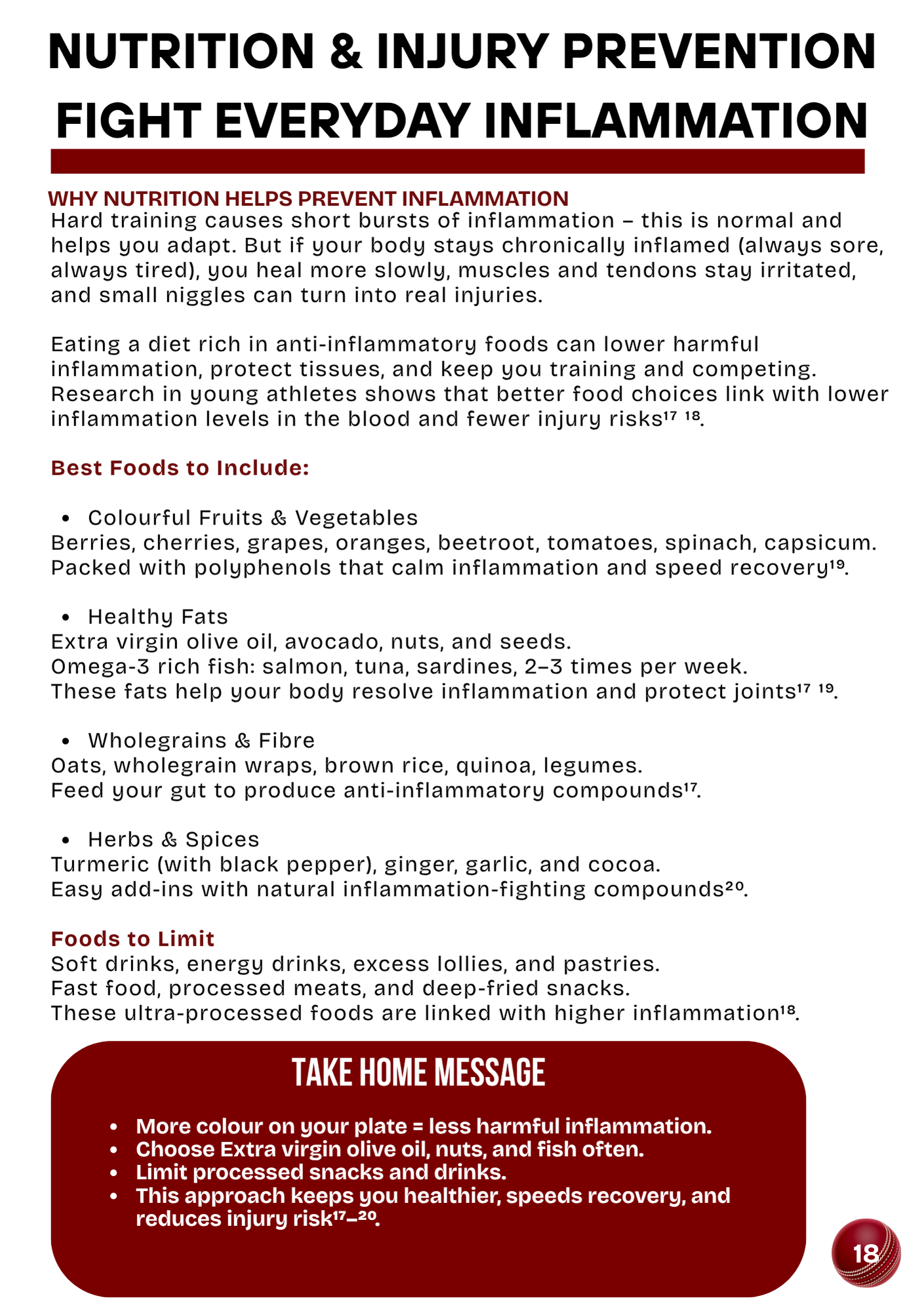 Junior Cricker's Nutrition Guide