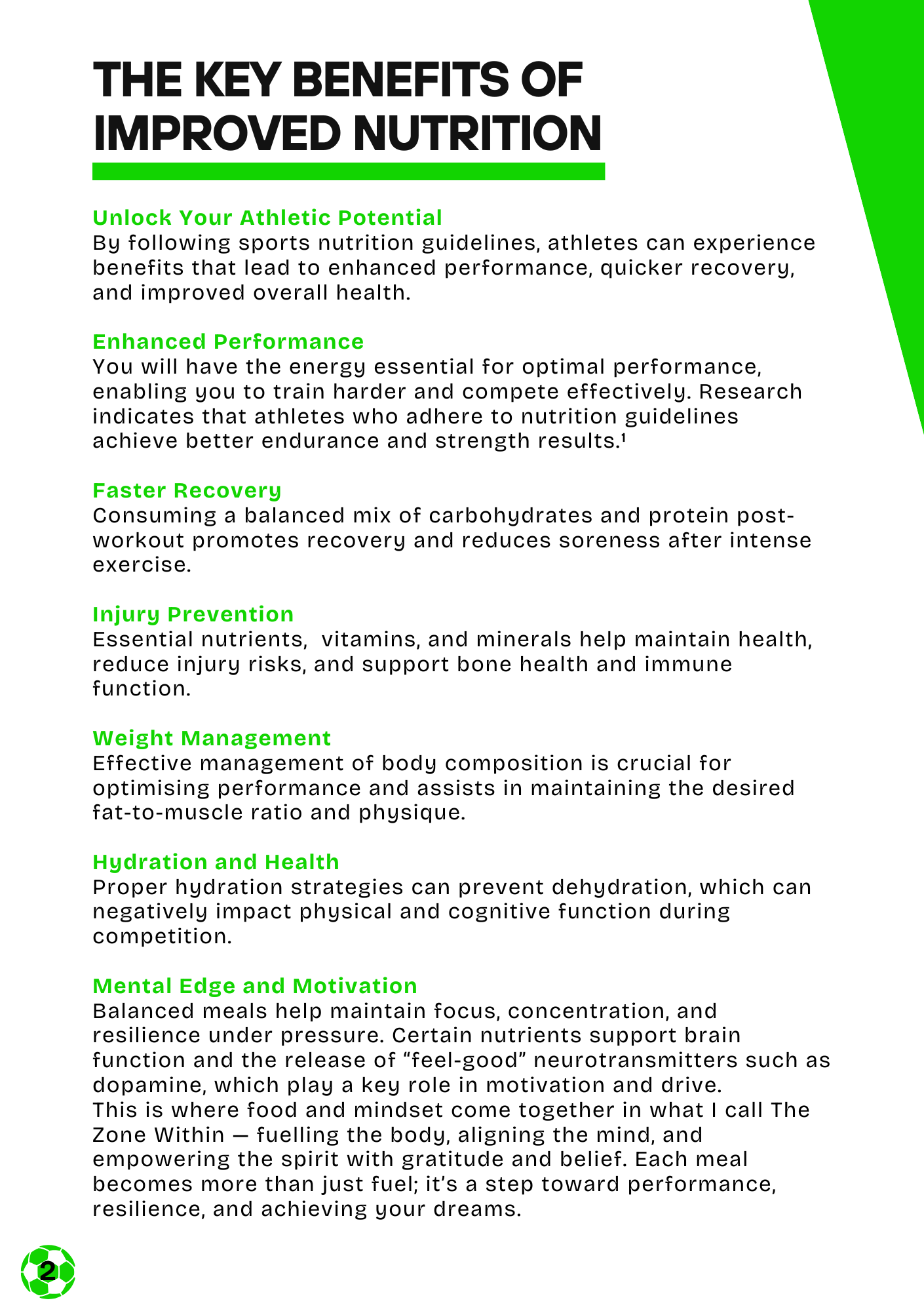 Youth Soccer Player's Nutrition Guide- Ebook