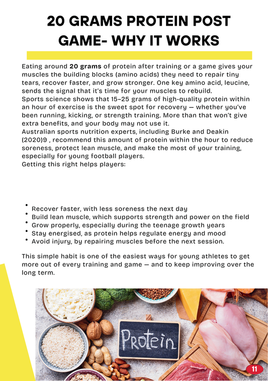 Junior Footballer's Nutrition Guide